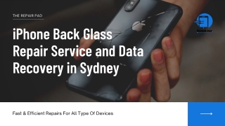 iPhone Back Glass Repair Service and Data Recovery in Sydney