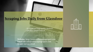 Scraping Jobs Daily from Glassdoor