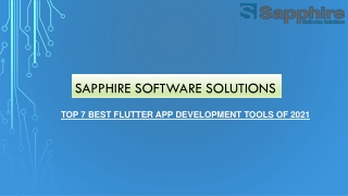 Top 7 flutter app development tools of 2021