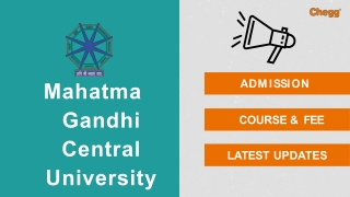 Mahatma Gandhi Central University - [MGCU], Patna
