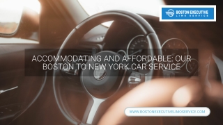 Boston To New York Car Service