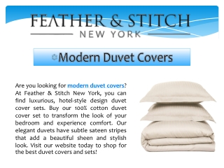 Modern Duvet Covers