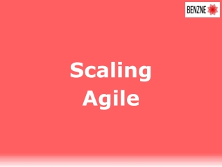 Scaling agile