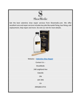 Valentino Shoe Repair Shoemedic.com