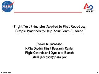 Flight Test Principles Applied to First Robotics: Simple Practices to Help Your Team Succeed