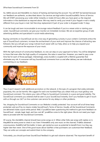 How to Win Big in the buy soundcloud comments cheap Industry