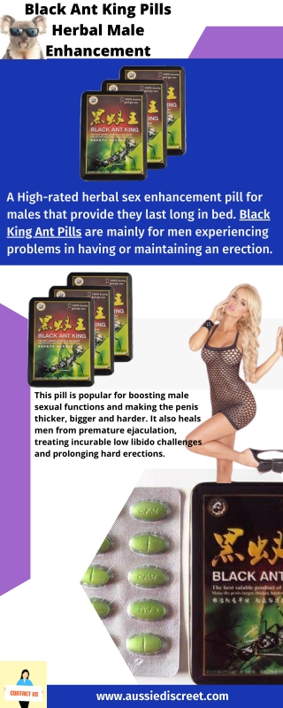 Black Ant King Pills Herbal Male Enhancement