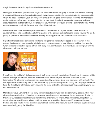 10 Wrong Answers to Common buy soundcloud comments Questions: Do You Know the Ri