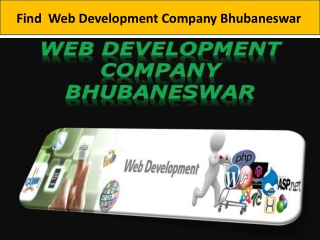 Find Web Development Company Bhubaneswar