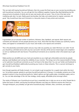 How Successful People Make the Most of Their buy soundcloud comments