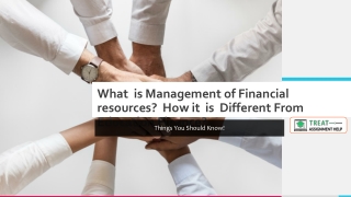 What is Management of Financial resources - How it is Different From Education Finance