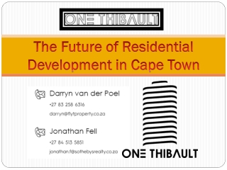 The Future of Residential Development in Cape Town