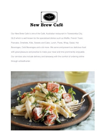 5% Off - New Brew Cafe, Australian Menu Toowoomba City, QLD