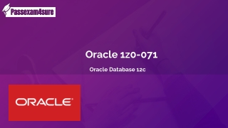 Free  1Z0-071 Exam Questions -  Oracle  1Z0-071 Dumps | PassExam4Sure