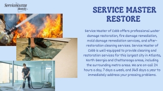 Get The Best And Affordable Services Of Fire Damage Restoration | Service Master