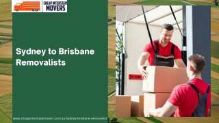 Interstate Removalists Sydney to Brisbane | Cheap Interstate Movers