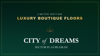 M3M Boutique Floors Sector - 89, New Gurugram  | E-Brochure