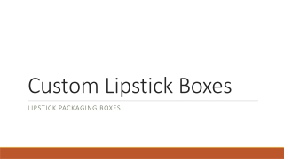 Custom Lipstick Boxes