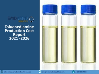 Toluenediamine Production Plant Cost Analysis 2021-2026 PDF