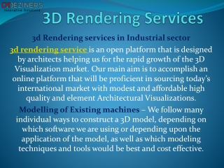 3D Rendering Services Melboune