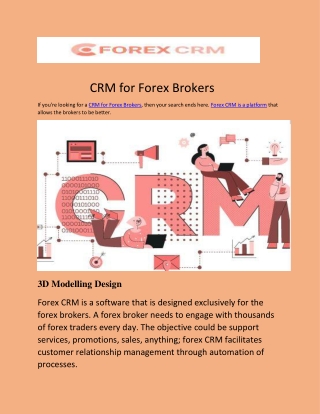 CRM for Forex Brokers