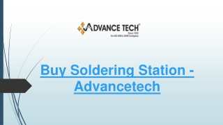 Buy Soldering Station -  Advancetech