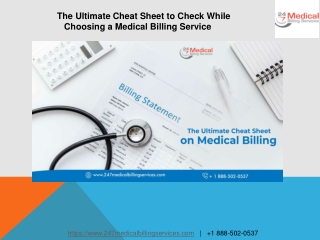 The Ultimate Cheat Sheet to Check While Choosing a Medical Billing Service