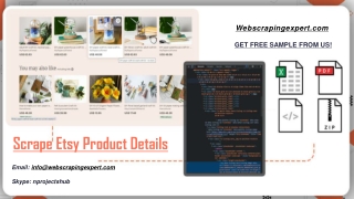 Scrape Etsy Product Details
