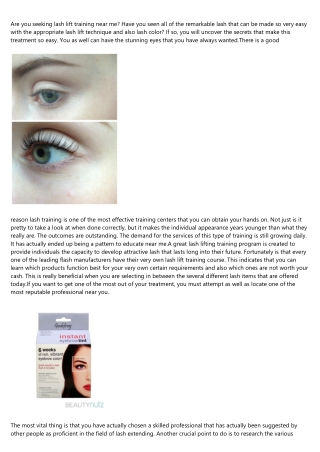 Meet the Steve Jobs of the ultimate lash lift training near me Industry
