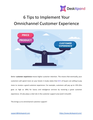 6 Tips to Implement Your Omnichannel Customer Experience