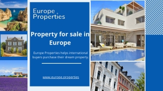 Approach Europe Properties for Property for sale in Spain | Europe Properties