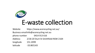 E-waste collection