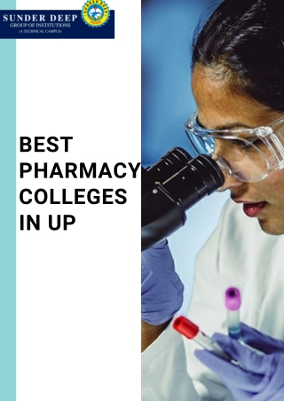 Pharm D Colleges in Delhi NCR | B Pharma College