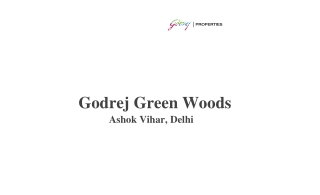 Godrej Green Woods at Ashok Vihar, Delhi brochure