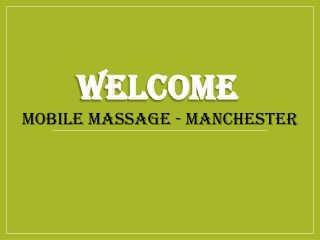 Best Massage in Crofts Bank