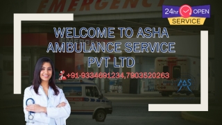 Hire the Best Ambulance Service with Safe Medical Equipment |ASHA