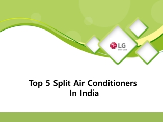 Top 5 Split Air Conditioners In India