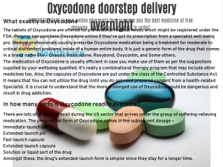 oxycodone doorstep delivery overnight