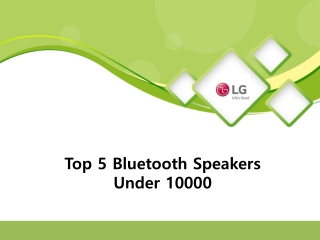 Top 5 Bluetooth Speakers under 10000