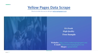 Yellow Pages Data Scrape