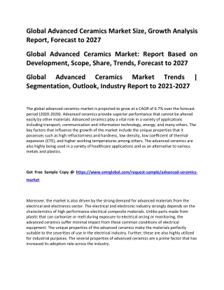 Advanced Ceramics Market