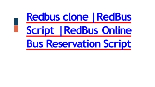 Best Readymade Redbus Clone Script -  DOD IT Solutions