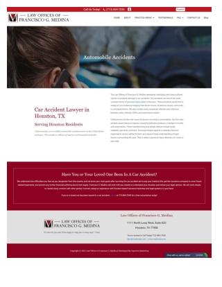 Automobile Car Accident Injury Lawyer  In Houston TX