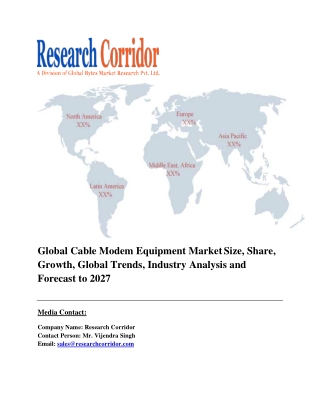 global-Cable Modem Equipment Market