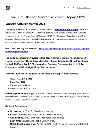 Vacuum Cleaner Market
