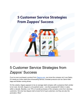 5 Customer Service Strategies from Zappos’ Success