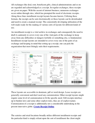 Free Receipt Template