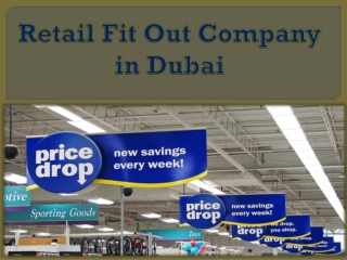 Retail Fit Out Company in Dubai