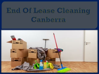 End Of Lease Cleaning Canberra