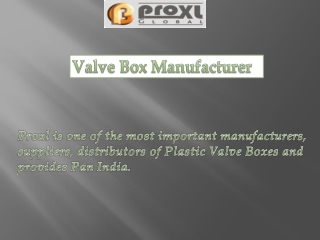 Highest Prime Valve Box Manufacturer